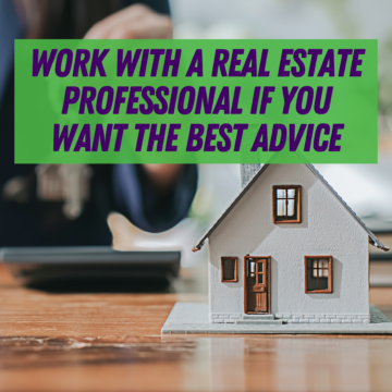 Work With a Real Estate Professional if You Want the Best Advice
